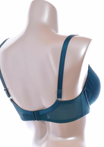 Изумрудный бюстгальтер на косточках с декоративными бретелями (Размер: 105C) (Цвет: изумрудный)