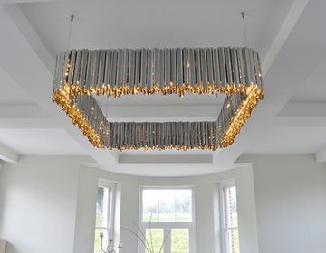 chandelier replica Facet Square by Tom Kirk