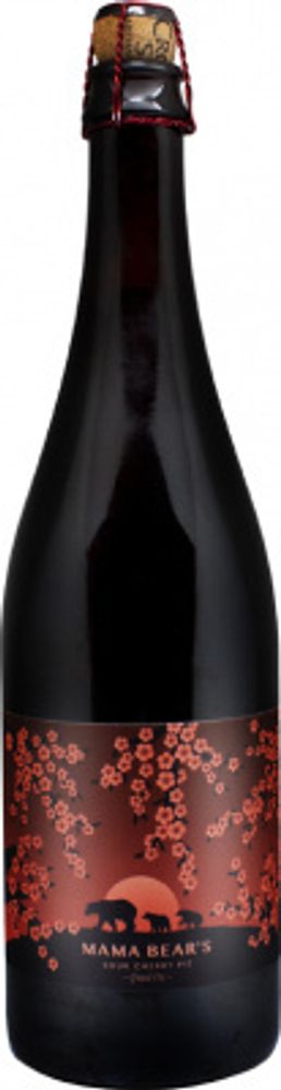 Пиво Крукед Стэйв Мама Бэарс Саур Черри Пай Гранд Крю / Crooked Stave Mama Bears Sour Cherry Pie Grand Cru 0.75л - 1шт