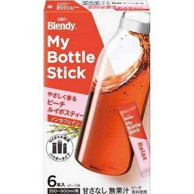 Напиток чайный AGF Blendy My Bottle Stick растворимый, ройбуш, с персиком, 6x3,5 г