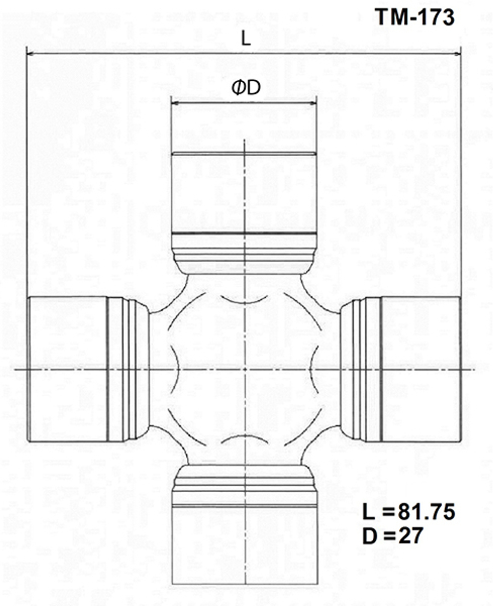Крестовина карданного вала TOYO TM173