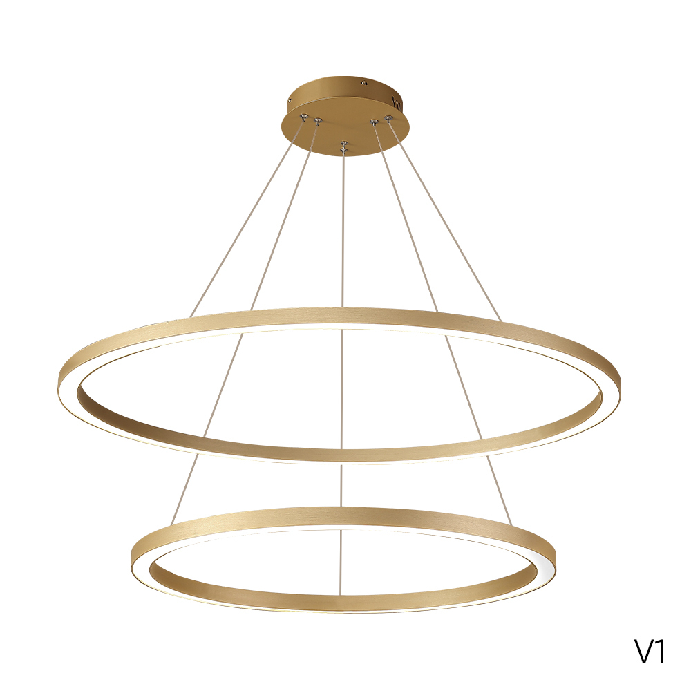 Подвесная светодиодная люстра Crystal Lux FORTUNA SP123W LED GOLD