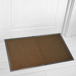 Коврик 60*90см влаговпитывающий ребристый, коричневый