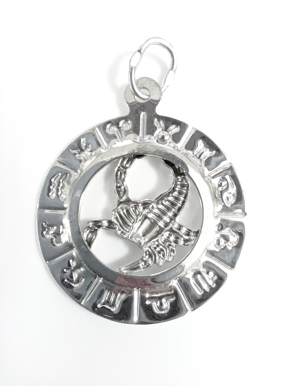 Подвеска ювелирная "Скорпион", серебро, проба 925, родированная/Ф