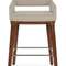 Полубарный стул Lord 65 см, бежевая обивка, ножки орех