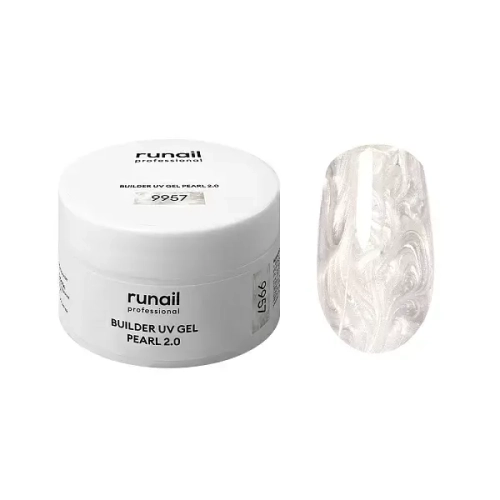 Моделирующий УФ-гель c жемчужным эффектом BUILDER UV GEL PEARL 2.0, 15г №9957
