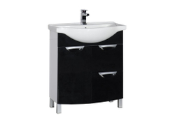 Тумба с раковиной Aquanet Асти 75 б\к черный