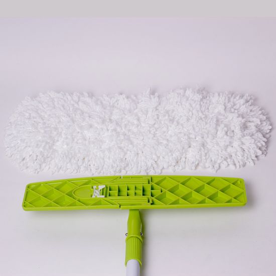 Полотер с насадкой из микрофибры 40х12 см и телескопической рукояткой 120 см TM AMA