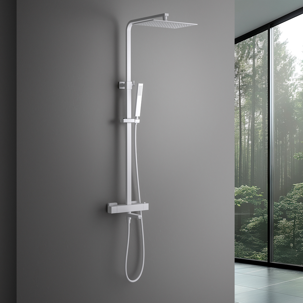 Душевая система с термостатом Tetra-Thermo SX-0169/16 Белый матовый