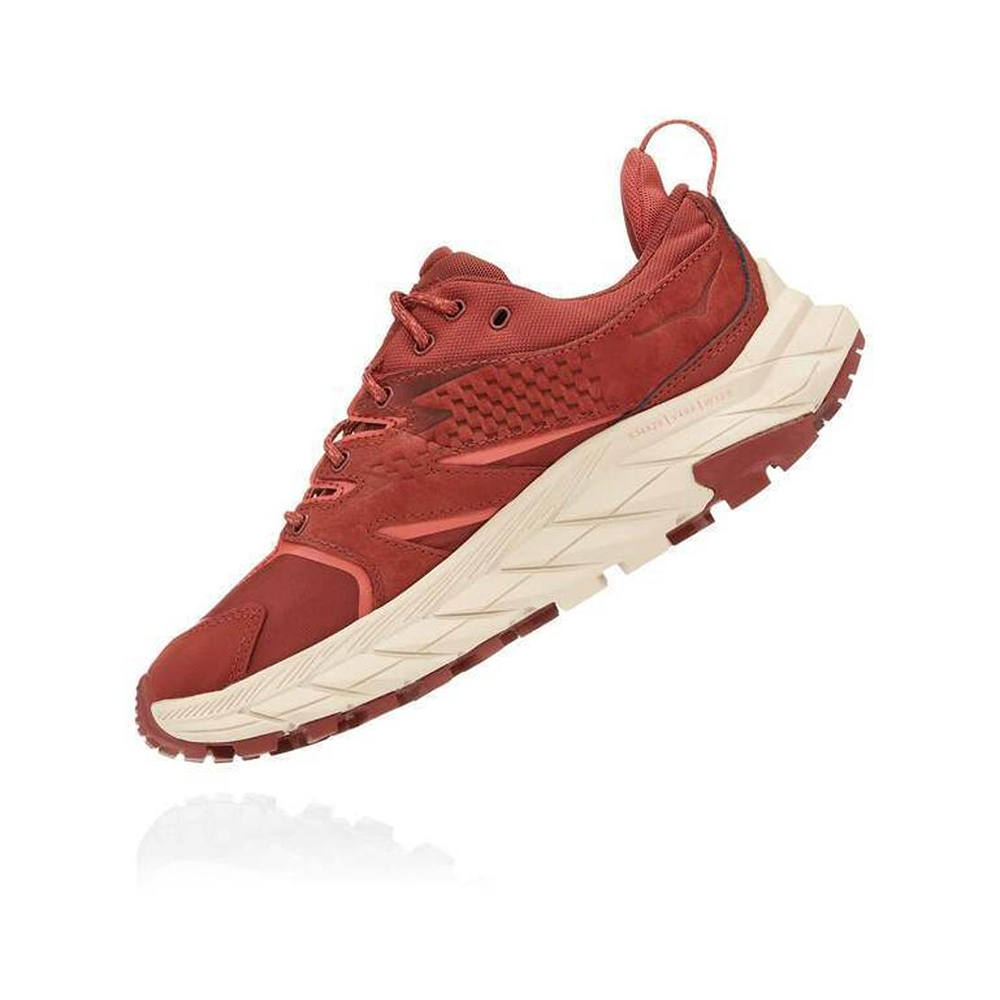 Кроссовки женские HOKA W ANACAPA LOW GTX Cherry Mahogany / Hot Sauce
