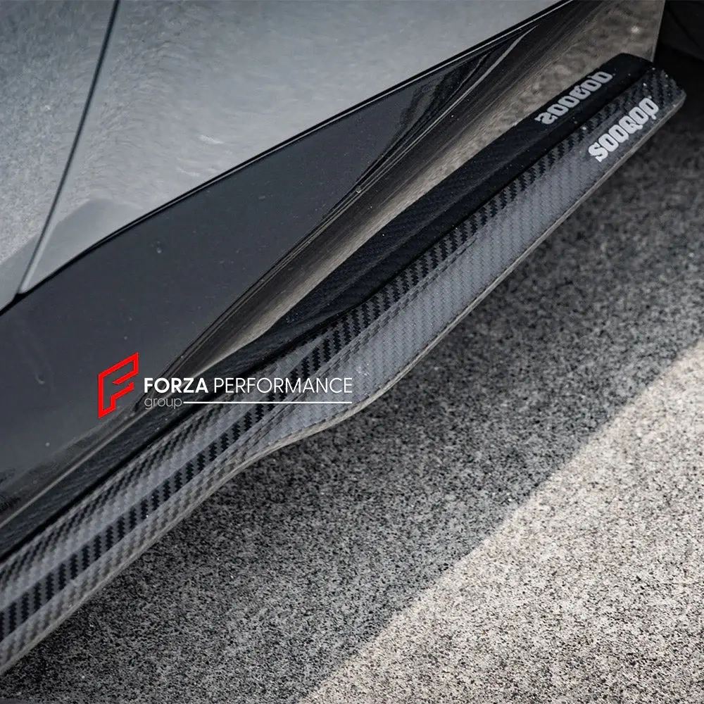 Карбоновые боковые юбки для BMW 2 серии G42 2021-2024 БМВ обвес