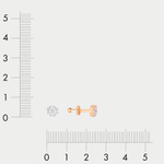 Серьги-пусеты из розового золота 585 пробы с фианитами (арт. 050087)