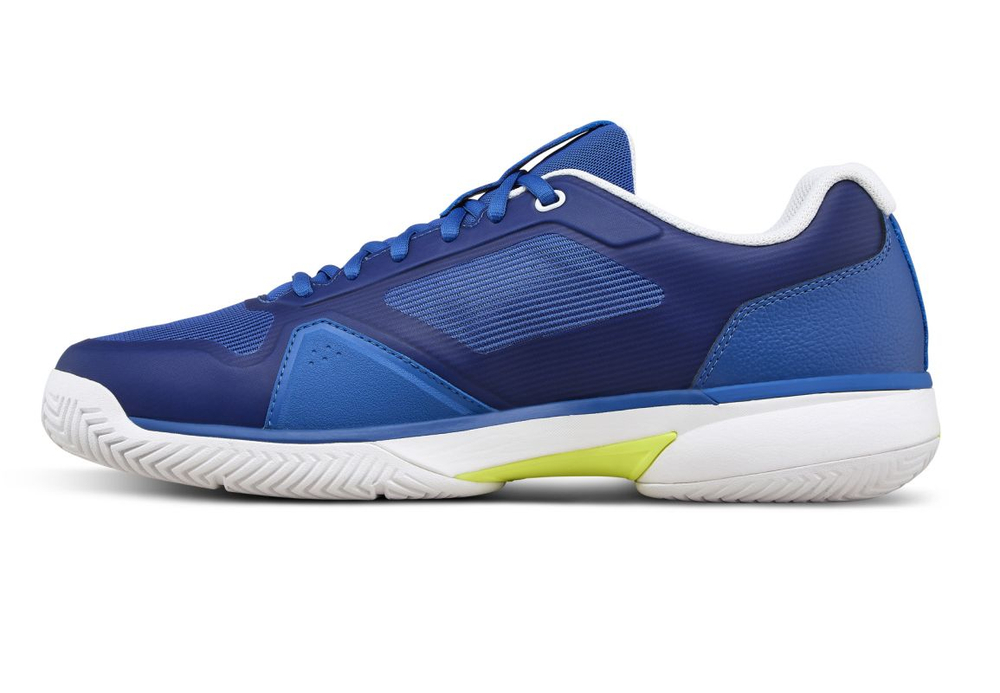 Мужские теннисные кроссовки Wilson Rush Lite 5 - deja vu blue/white/safety yellow