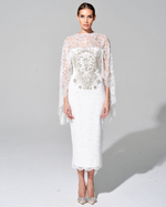 Укороченный кейп "Снежная Королева"