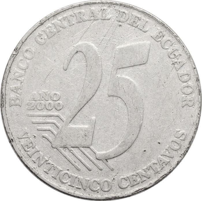 25 сентаво 2000 Эквадор