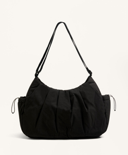 OYSHO Сумка-шоппер с боковыми карманами, черный