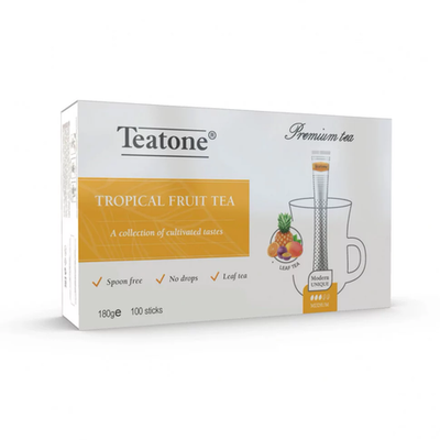 Чай черный с тропическими фруктами в стиках Teatone