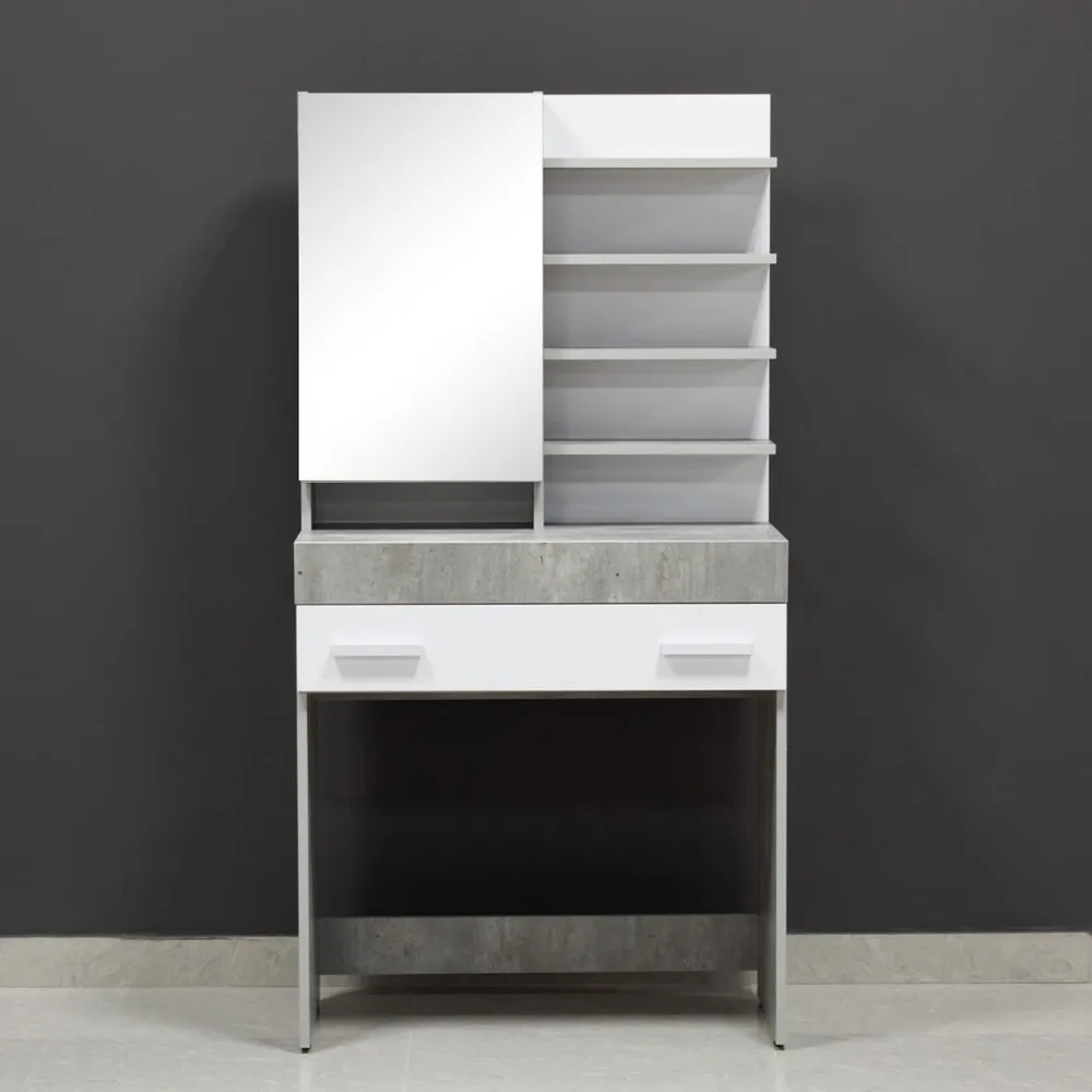 Стол туалетный Инстайл СТ-01 бетон/белый