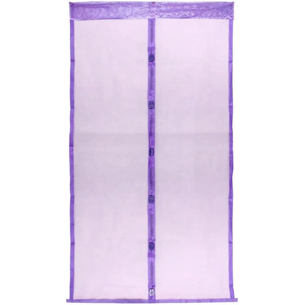 Антимоскитная сетка дверная на магнитах 100*210см «Классическая» фиолетовая ДоброСад