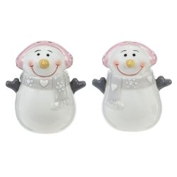 GAEM Набор: солонка и перечница "Снеговики", L6 W5 H7,5 см