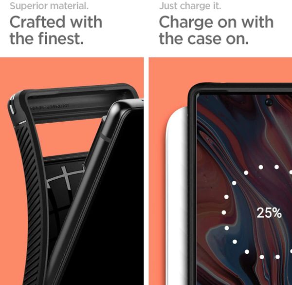 Чехол Spigen Rugged Armor для Google Pixel 6 (2021) - Matte Black