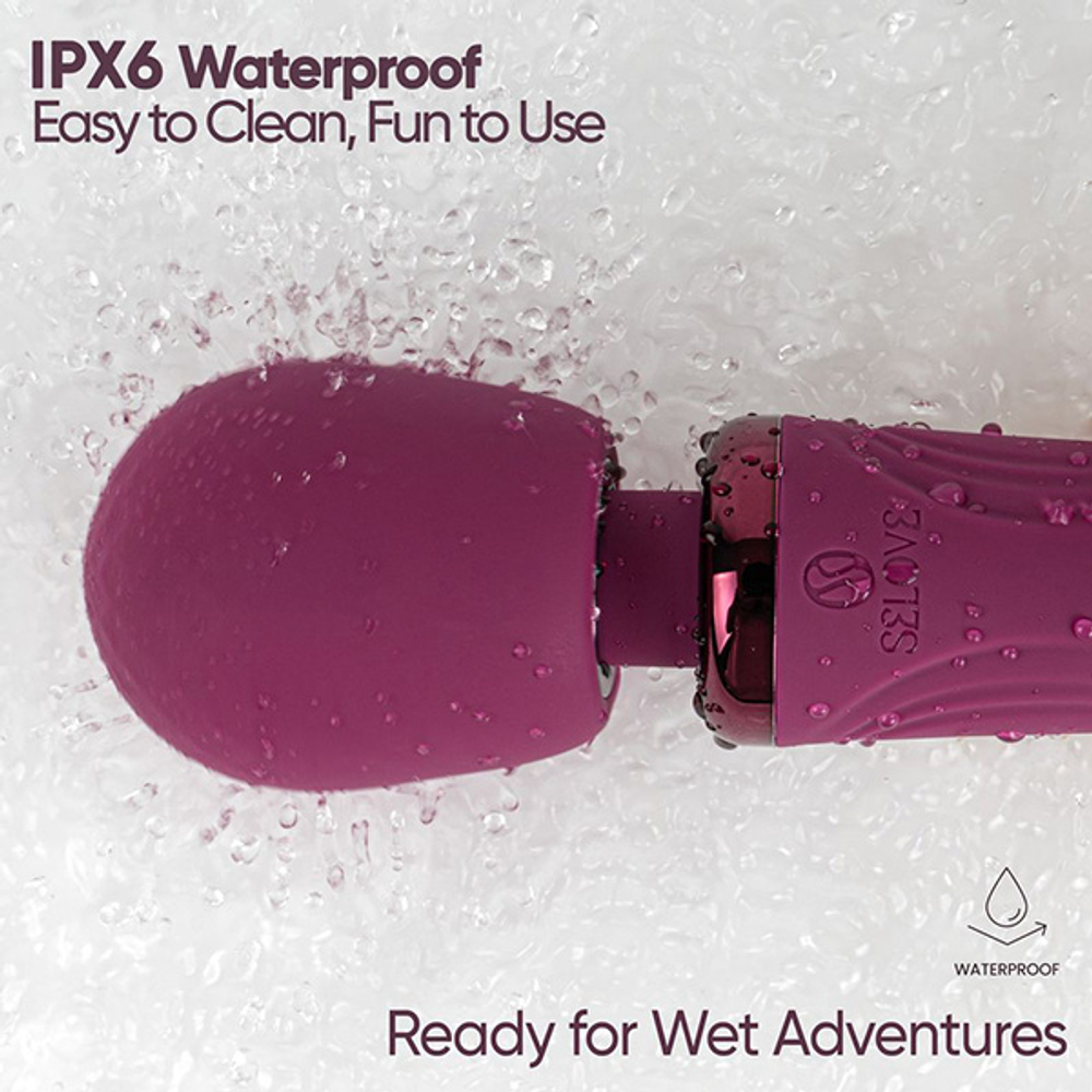 Фиолетовый вибратор-вонд 30,7см Selove Vela Wand Vibrator Purple