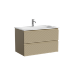 Тумба подвесная SANCOS Folk 790х445х500, c двумя ящиками оснащенными доводчиками, Капучино, арт.FL80CP