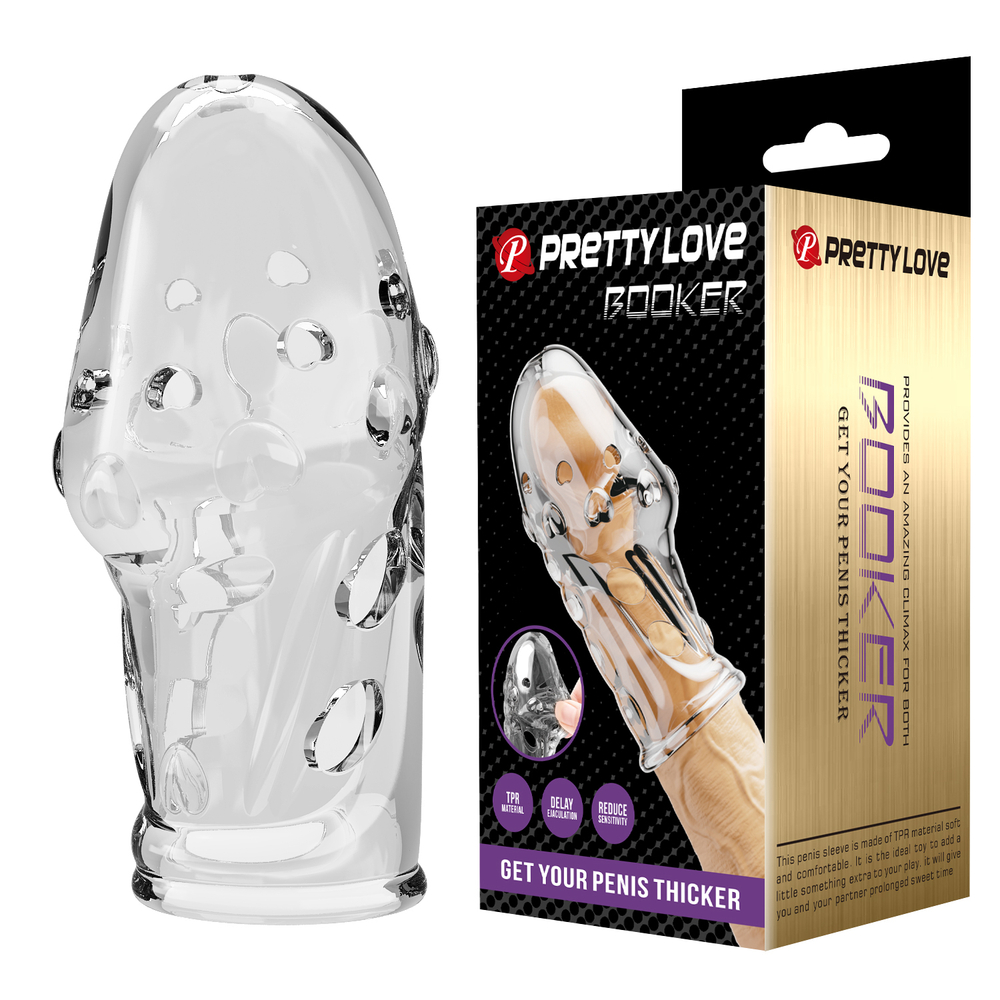Насадка на пенис прозрачная Pretty Love BI-026289M