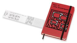 Блокнот Moleskine Limited Keith Haring Pocket 90x140мм 192стр нелинованный красный (LEKH01QP012)