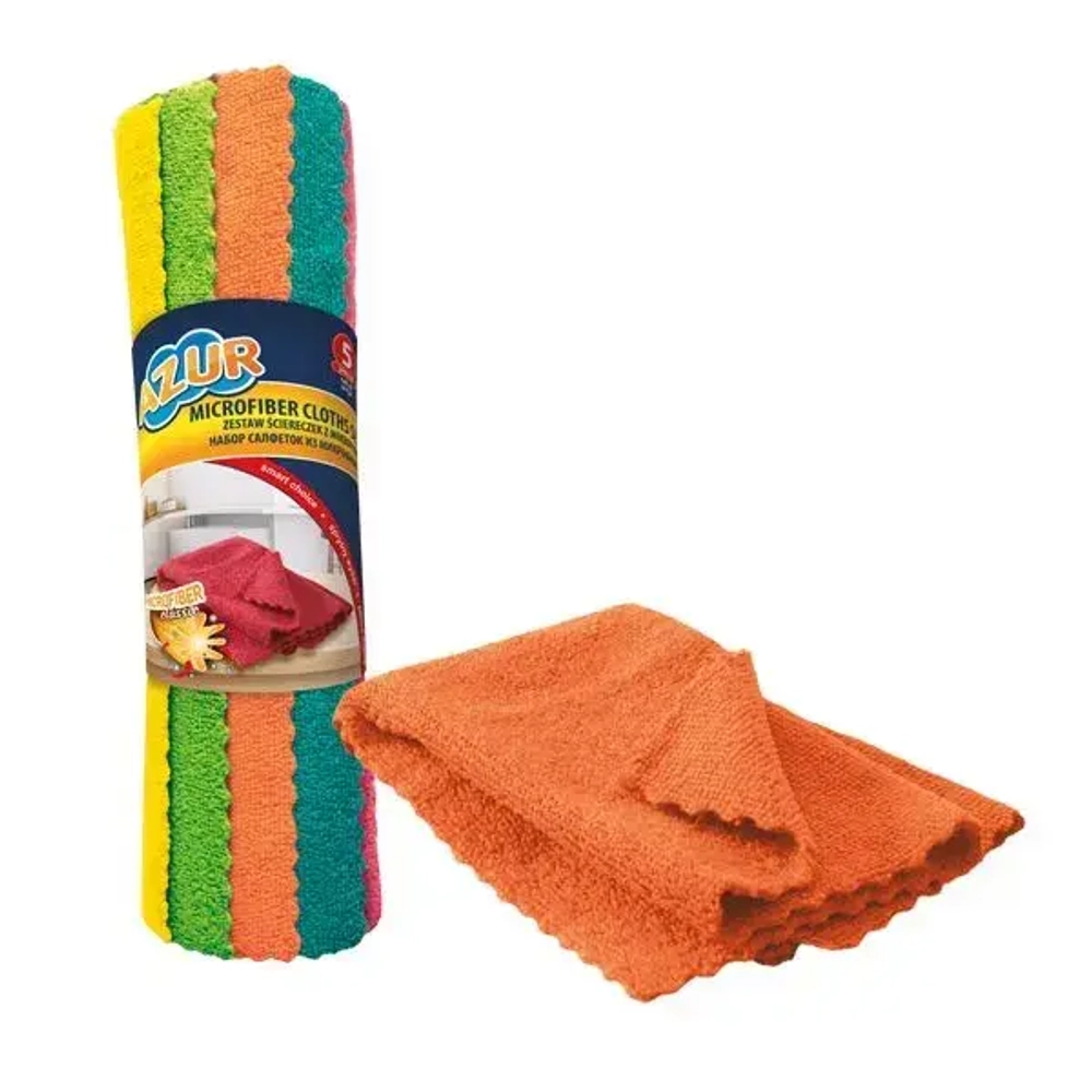Салфетка из микрофибры Азур набор 5 шт.
