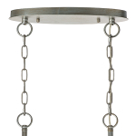 712164 Люстра AGAVE 6х40W E27 СЕРЕБРО С ПАТИНОЙ/ПРОЗРАЧНЫЙ