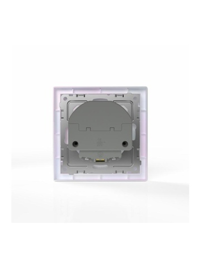 Розетка 1-м СП Pixel IP20 с заземл. с 2-мя заряд. устр. USB тип A+C механизм перламутр. TOKOV ELECTRIC TKE-PX-R1U2AC-C04