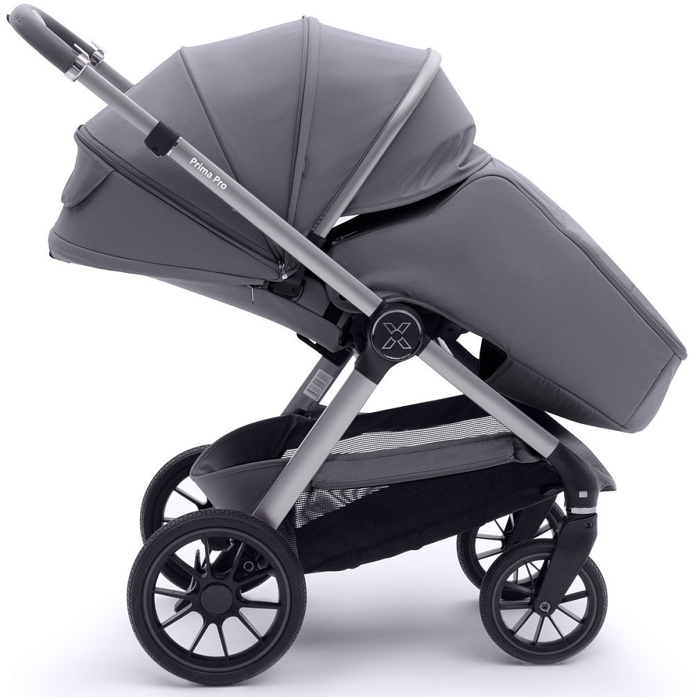 Коляска Agex Prima Pro 3 в 1 с автокреслом i-Safe S Grey APS214 Sora серый