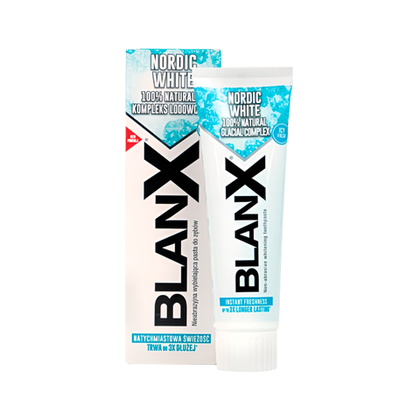 Зубная паста BlanX Nordic White эффективное отбеливание, 75 мл