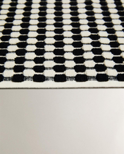 Zara Home - Текстурированный вафельный коврик для ванны, черный, 50x80 см