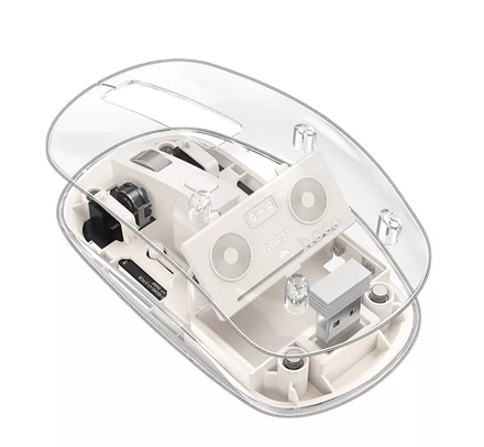 Мышь беспроводная HOCO GM29 Bluetooth + 2.4 Гц (space white)