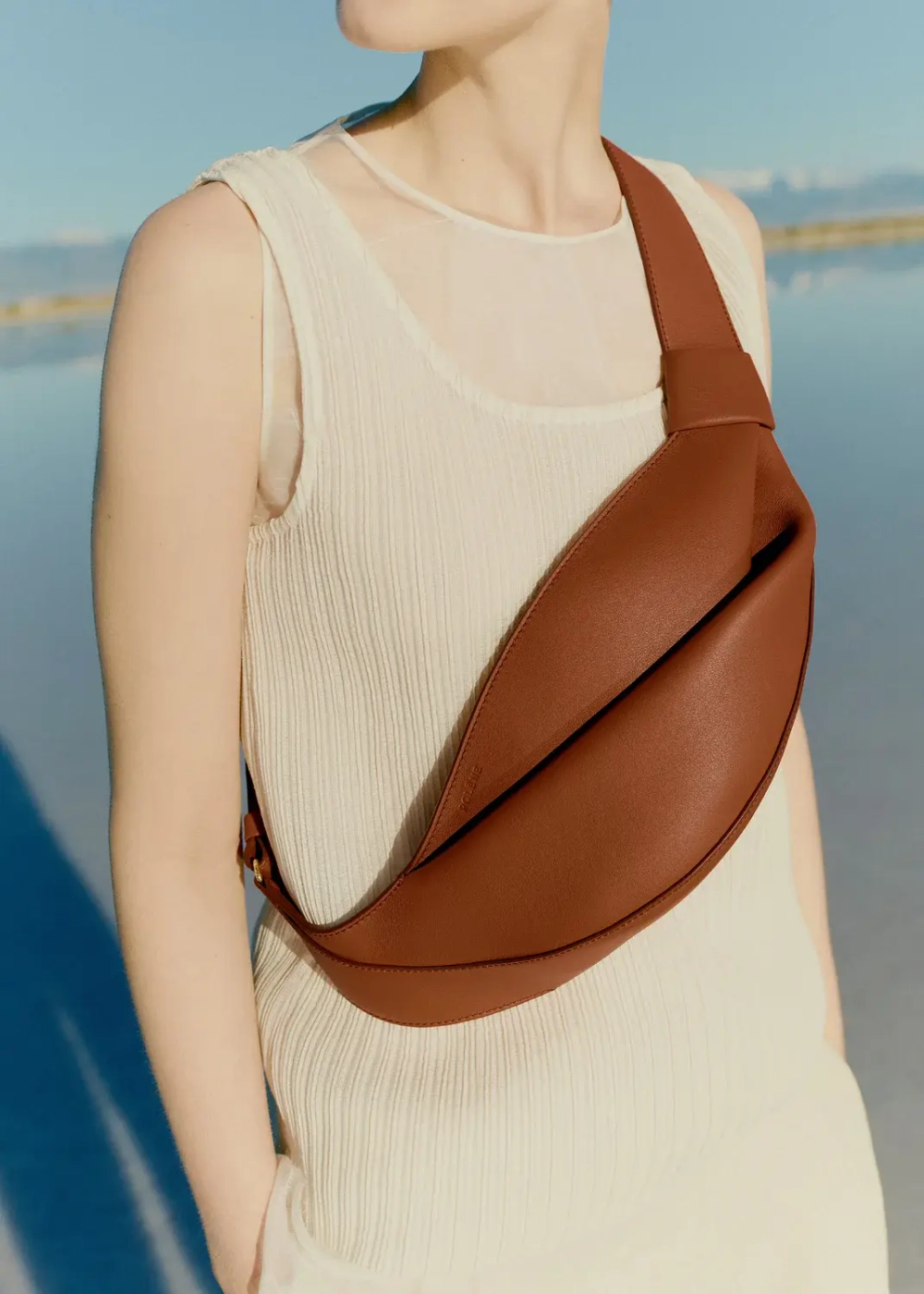 POLENE СУМКА NEYU, КОНЬЯЧНЫЙ