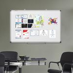 Доска магнитно-маркерная 90х180 см, алюминиевая рамка, BRAUBERG "Extra", 237557