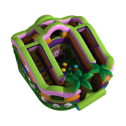 Надувной батут "Остров обезьян"