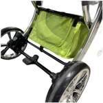 Коляска-трансформер 3в1 Luxmom 608 автолюлька , зеленая экокожа