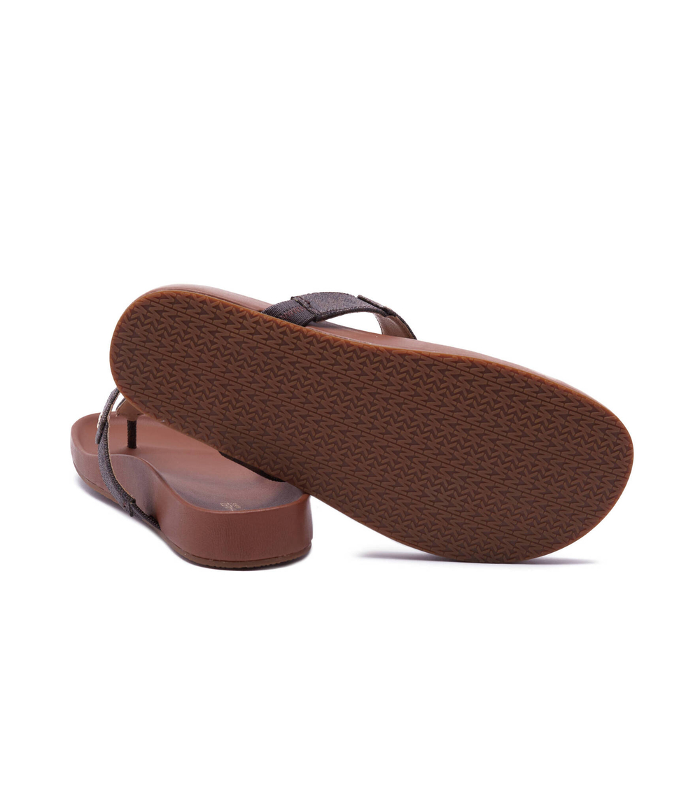 Кожаные вьетнамки PLATE Michael Kors - коричневый(40T2MKFA1B)