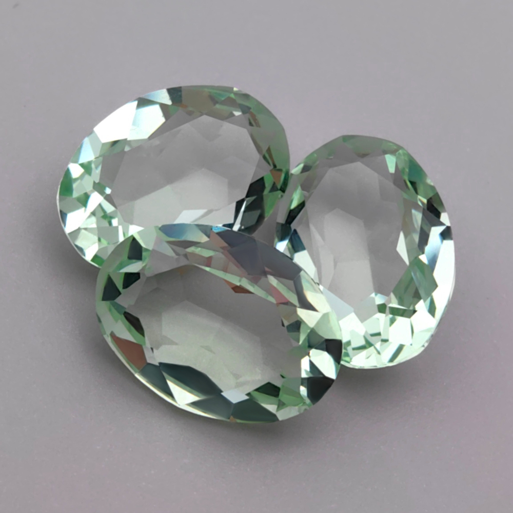 Овал К9, Chrysolite Unfoiled