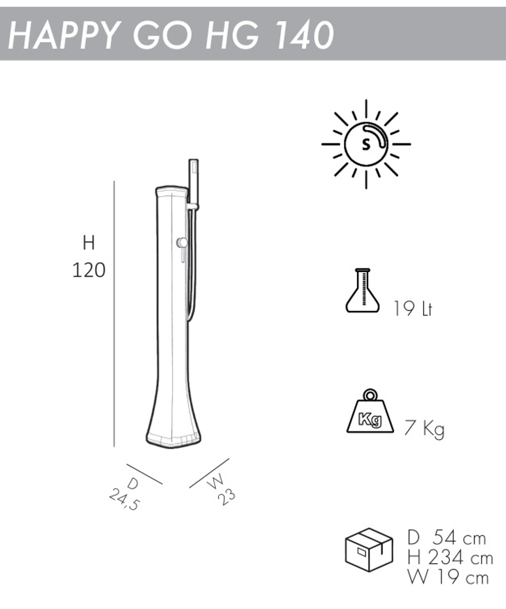 Душ солнечный для ног Happy Go HG 140