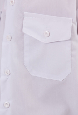 Рубашка форменная кадетская для кадетов казачья школьная детская белая длинный рукав хлопковая хлопок