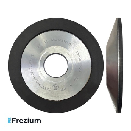 Круг эльборовый чашечный CBN шлифовальный 125x32x15x18x4 CBN30 125/100 12A2-20