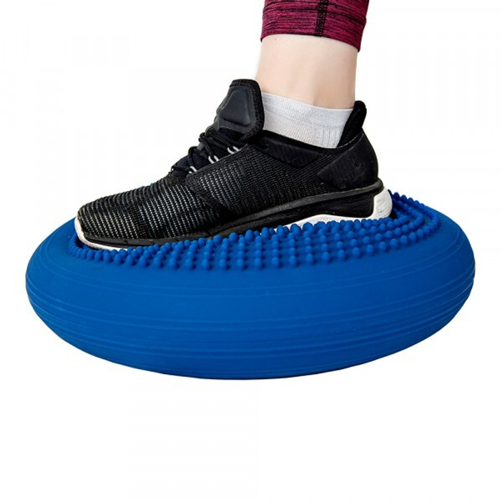 Thera-Band Тренажер баланса "подушка", синяя, диаметр 36 см с шипами и без шипов