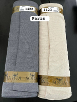Тюль Sofia арт. Paris, цвет белый, графит, бежевый (высота 300 см, Китай)