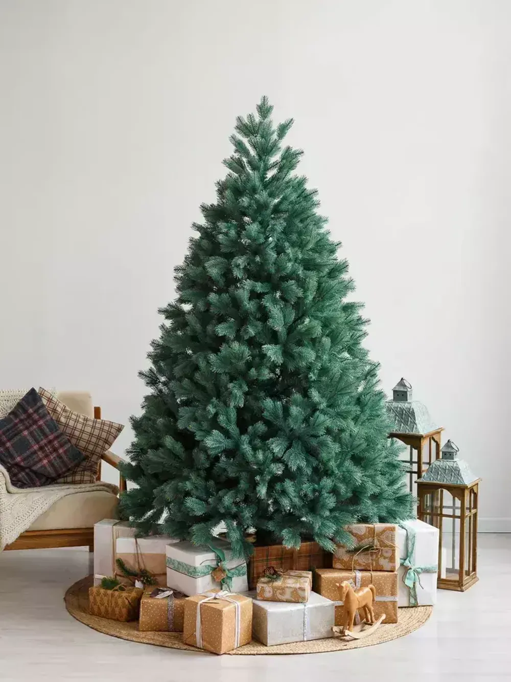 Ель голубая искусственная «Бордо» (Литая хвоя) 180 см / 1.8 м