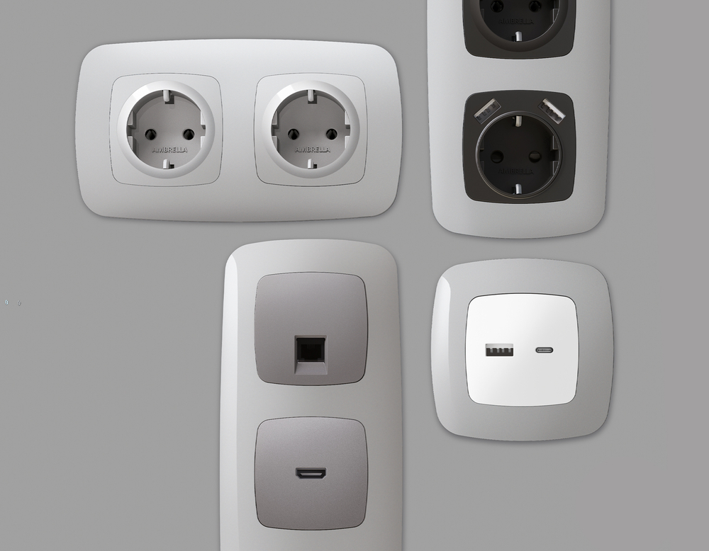 OF140401 Рамка OMEGA Ecta (Серебро глянец) 1-ая