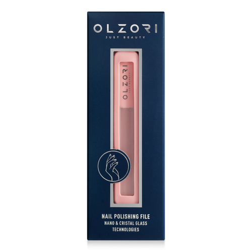 OLZORI VIRGO NAIL 01 Пилочка для ногтей полировочная, в силиконовом чехле